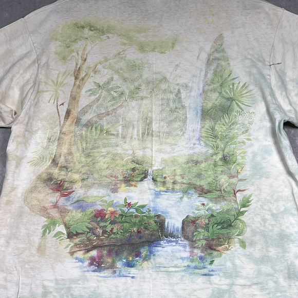90s Vintage T-Shirt Mens X-Large Rainforest Preserve Paradise Single Stitch 0691 - Picture 8 of 15